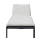 Shezlongë alumini për jashtë me jastëk 205x76 cm - Tessara Viadurini