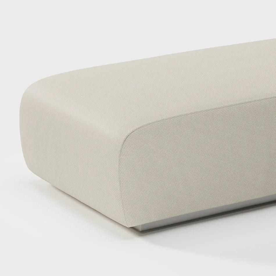 Shezlong për natyrë me mbushje në gomë kulluese Prodhuar në Itali - Bahias Viadurini