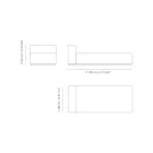 Shezlong për natyrë me mbushje në gomë kulluese Prodhuar në Itali - Bahias Viadurini