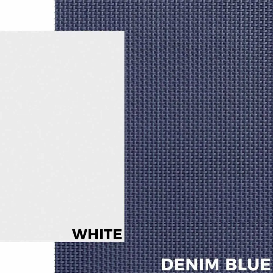 Sunbed në natyrë në alumini me rrota dhe armaturë Dizajn modern - Carmine Viadurini