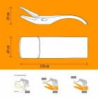 Dizenjoni Chaise Longue Garden Lounger në Plastikë të Bardhë - Zoe nga Mayyour Viadurini