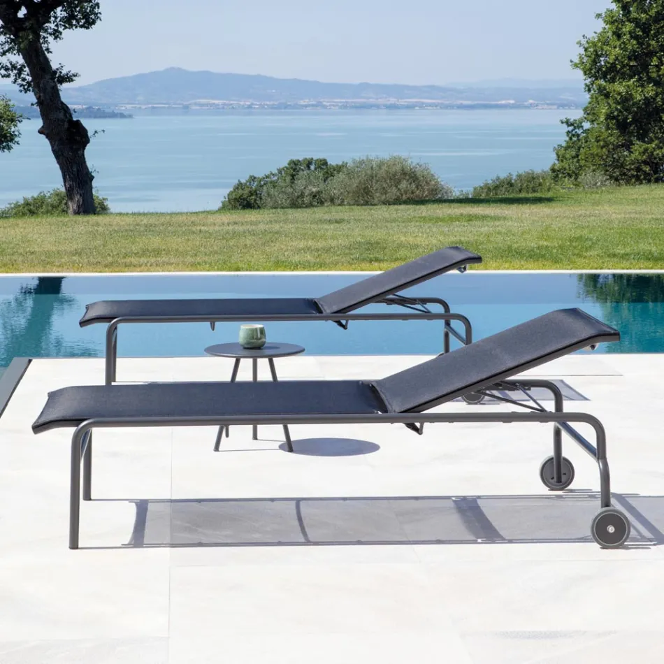 Krevat kopshti i grumbullueshëm në çelik Prodhuar në Itali 2 Copë - Arwen Viadurini