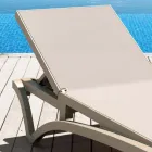 Shezlong për kopsht me polipropilen dhe tekstile me ngjyra - Artelia Viadurini