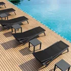 Shezlong për kopsht me polipropilen dhe tekstile me ngjyra - Artelia Viadurini