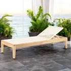 Lounger Garden Weave nga tik dhe litar - Jhon Viadurini