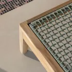 Lounger Garden Weave nga tik dhe litar - Jhon Viadurini