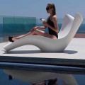 Lounge moderne për diell, në polietileni, Surf by Vondom, 2 copë