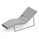 Shezlong kopshti ne polietileni me ngjyra te ndryshme me suport metalik - Bollo Viadurini