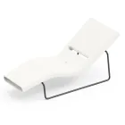 Shezllon kopshti në polietileni me ngjyra të ndryshme me suport metalik - Bollo Viadurini