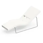 Shezlong kopshti ne polietileni me ngjyra te ndryshme me suport metalik - Bollo Viadurini