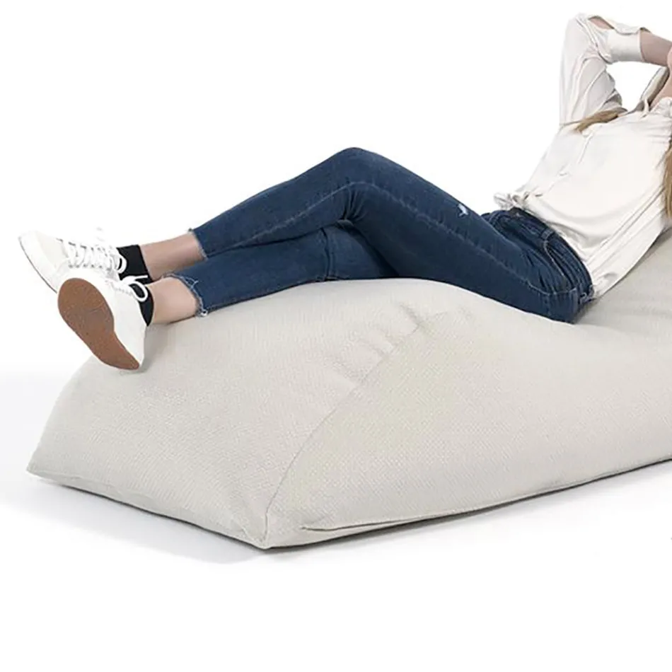 Krevat fëmijësh Maestrale për dhomën e ndenjes në pëlhurë liri të bardhë Viadurini