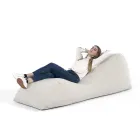 Krevat fëmijësh Maestrale për dhomën e ndenjes në pëlhurë prej liri të bardhë Viadurini