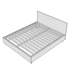 Krevat mikrofibre 120x200 cm me vija vertikale simetrike të prodhuara në Itali - Doreza Viadurini