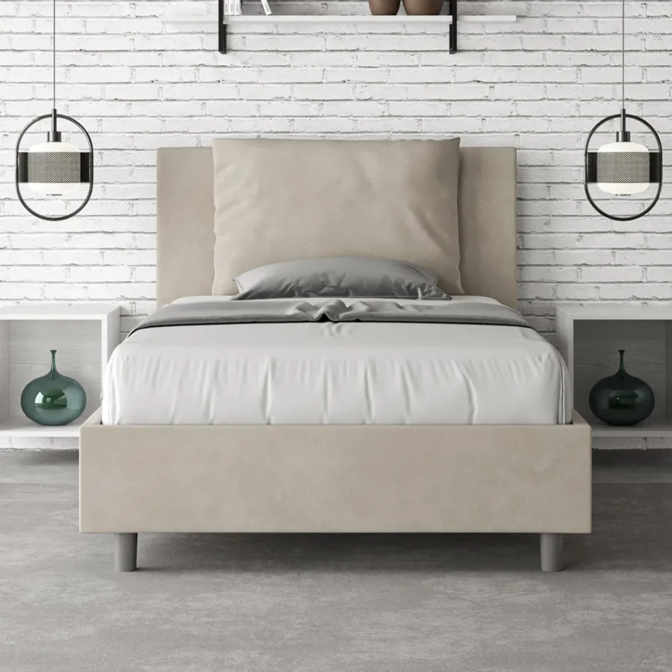 Koka e shtratit 120x200 cm me jastëkë mikrofibre Prodhuar në Itali - Lojërat Olimpike Viadurini