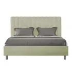 Krevat mikrofibre 160x200 cm me vija vertikale simetrike të prodhuara në Itali - Doreza Viadurini