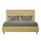 Krevat mikrofibre 160x200 cm me vija vertikale simetrike të prodhuara në Itali - Doreza Viadurini