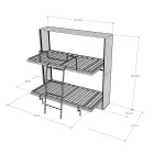 Krevat marinari horizontal i palosshëm, i prodhuar në Itali - Bashkëpunim Viadurini