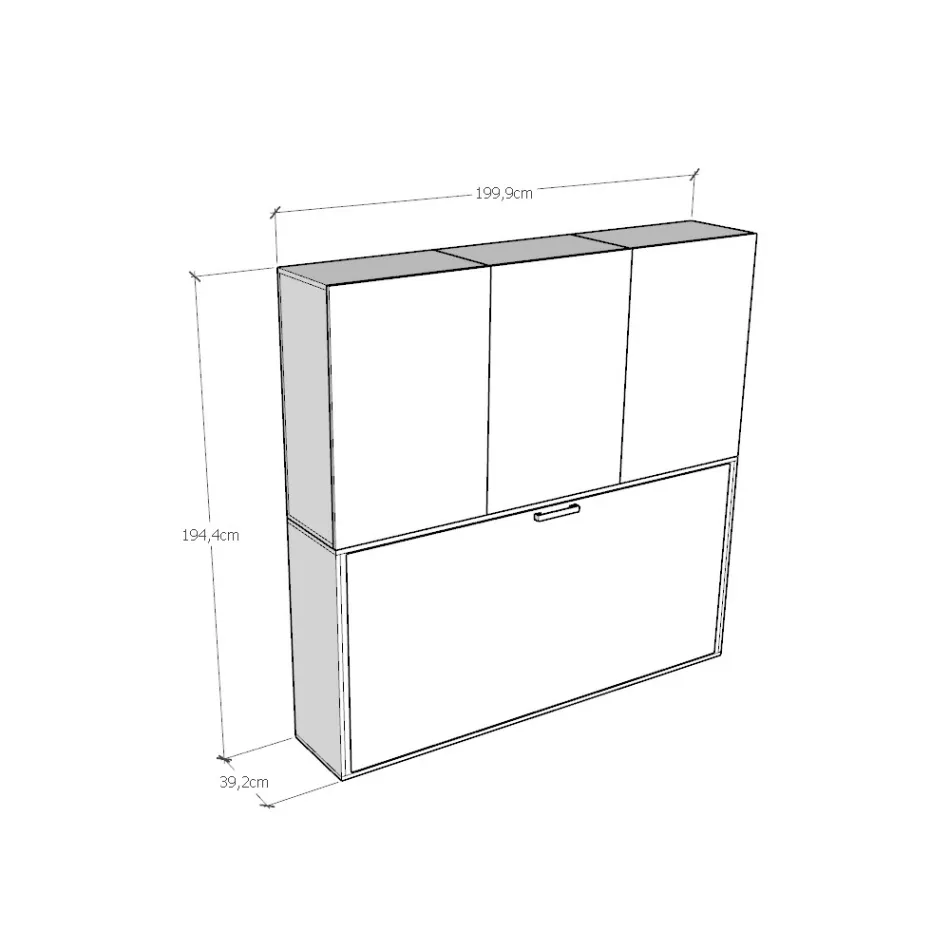 Krevat i vetëm Murphy në kompozime të ndryshme - Bashkëpunim Viadurini