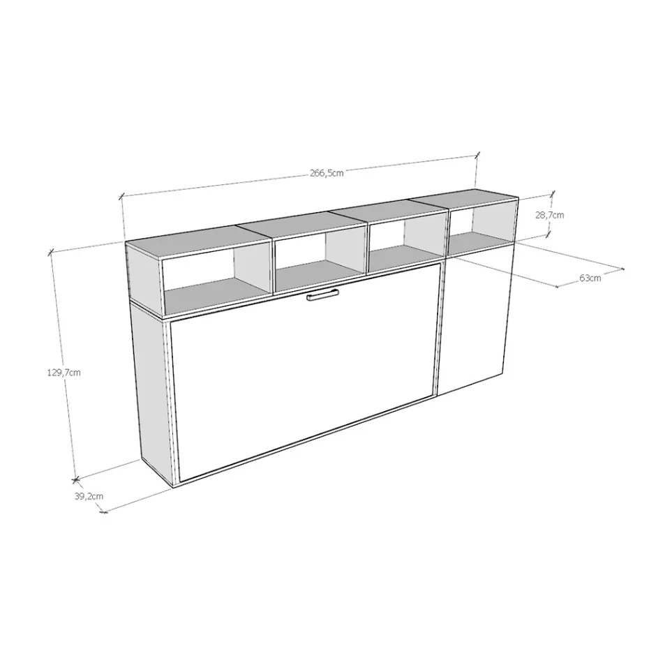Krevat i vetëm Murphy në kompozime të ndryshme - Bashkëpunim Viadurini