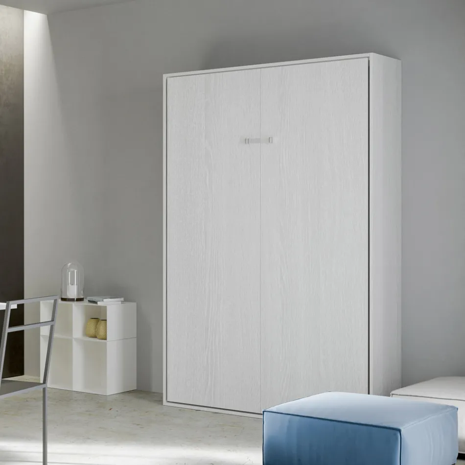 Krevat Queen me palosje vertikale në përfundime të ndryshme - Magicompare Viadurini