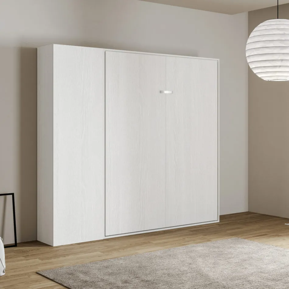 Krevat Francez Vertikal i Palosshëm me Kolonë - Magicompare Viadurini