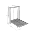 Krevat Francez Vertikal i Palosshëm me Përfundime të Ndryshme - Magicompare Viadurini