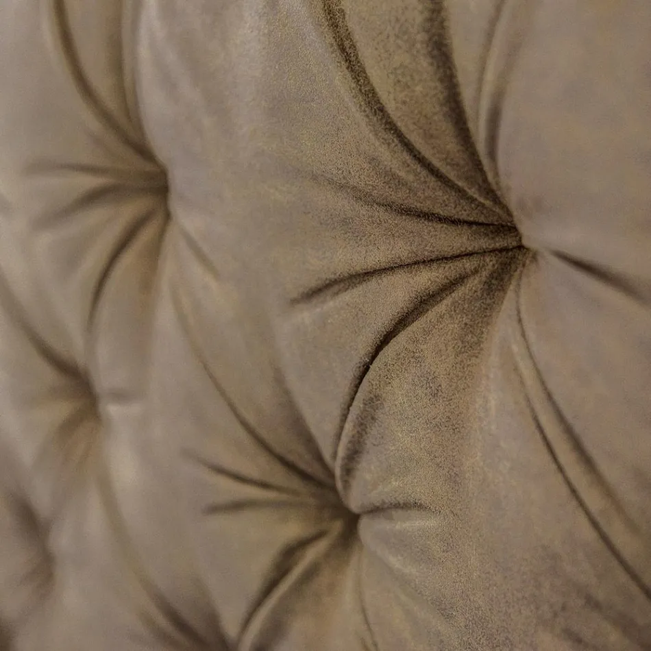 Krevat dopio magazinimi i veshur me susta prej pëlhure ose lëkure eko Prodhuar në Itali – Euro Viadurini