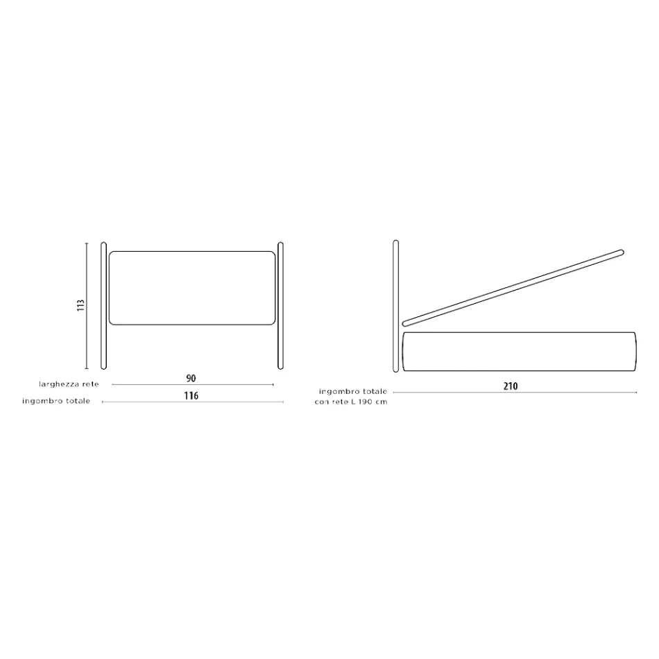 Krevat tek me krevate prej pëlhure Prodhuar në Itali - Fiuto Viadurini