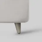 Krevat me përmasa të plota me ballë krevati dhe këmbë të mbushura Prodhuar në Itali - Aaron Viadurini