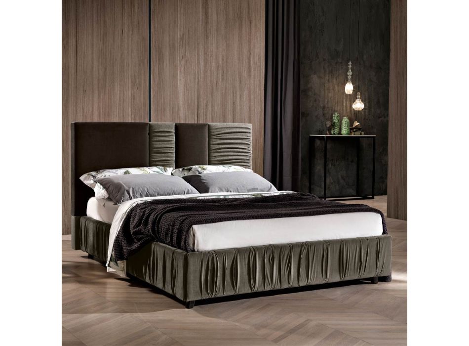 Krevat dopio modern i veshur me susta me palosje ose dizajn me tegela - Thomas Viadurini