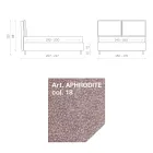 Krevat dopio 160x190 me 2 jastëkë të butë me rrethues - Ernesta Viadurini