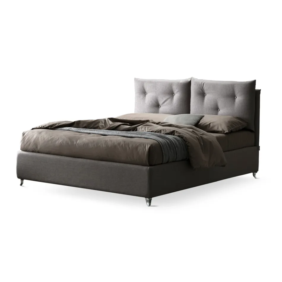 Krevat dopio 160x190 me Kopsa Dekorative në Jastëkë - Rreze Viadurini