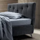 Krevat dopio 160x190 me korda vertikale të stampuara - Maskë Viadurini