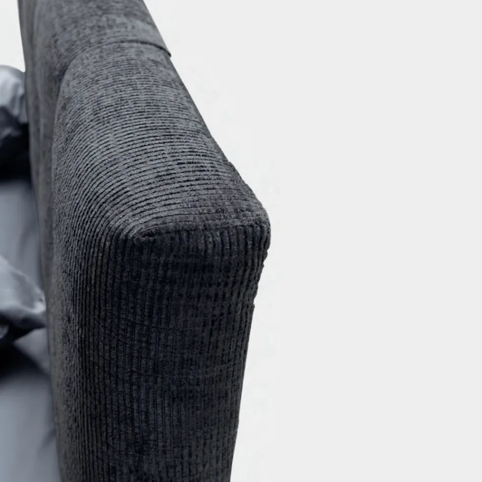 Krevat dopio 160x190 me korda vertikale të stampuara - Maskë Viadurini