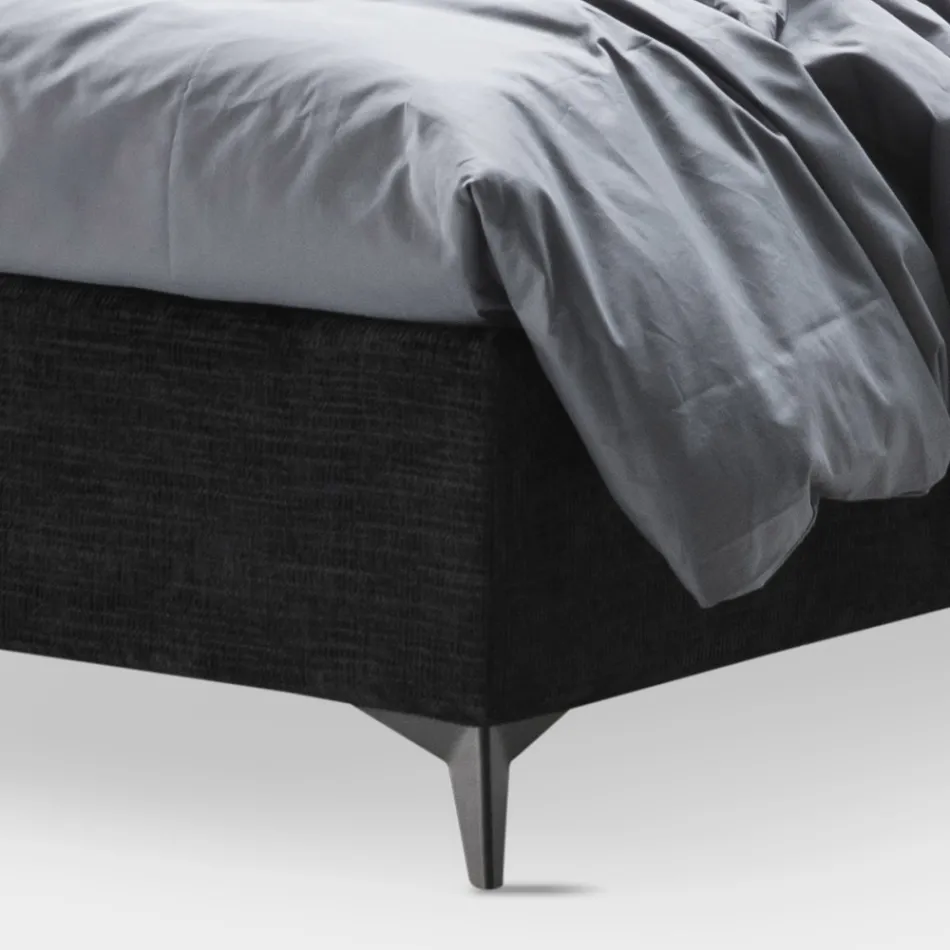 Krevat dopio 160x190 me korda vertikale të stampuara - Maskë Viadurini