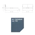 Krevat dopio 160x190 me jastëkë që mbështjellin të gjithë kokën e kokës - Charme Viadurini