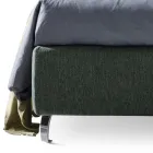 Krevat dopio 160x190 me dekorim asimetrik dyngjyrësh - Jasemini Viadurini