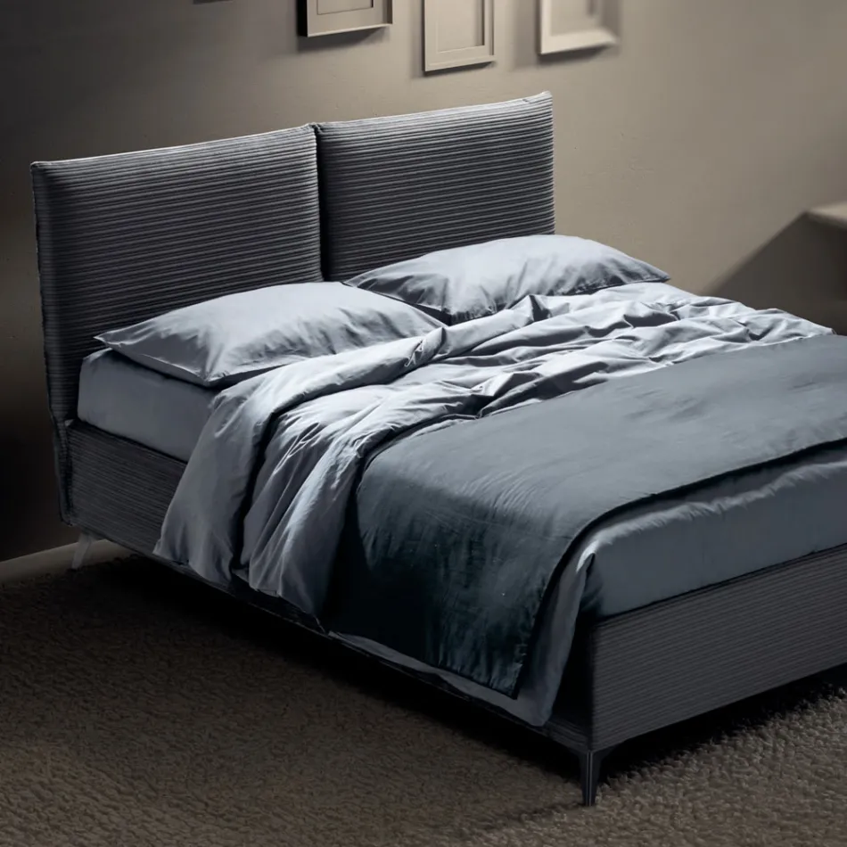 Krevat dopio 160x190 me mbushje në formë jastëku - Brezze Viadurini