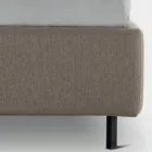 Krevat dopio 160x190 me vija të lakuara dhe butona Prodhuar në Itali - Oriente Viadurini