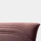 Krevat dopio 160x190 me vija të lakuara dhe brez dopio me tegela - Gioie Viadurini