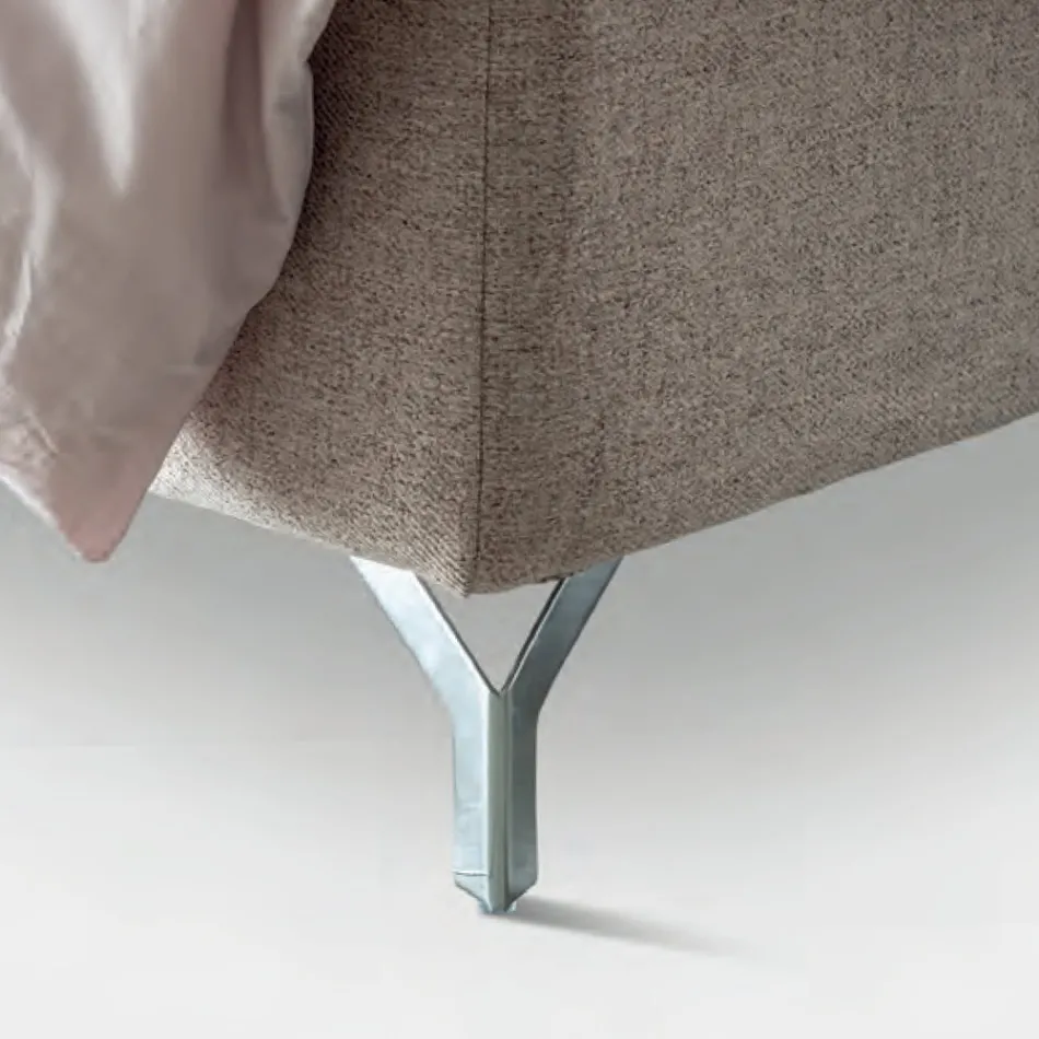 Krevat dopio 160x190 me krevat rrethues dhe butona - Pushim Viadurini