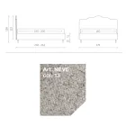 Krevat dopio 160x190 me krevate me rrathë rrethues Prodhuar në Itali - Pushim Viadurini