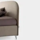 Krevat dopio 160x190 me krevate me vijë të lakuar Prodhuar në Itali - Oriente Viadurini