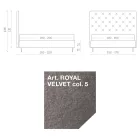 Krevat dopio 160x190 me krevatë të lartë dhe me tegela Prodhuar në Itali - Sallie Viadurini