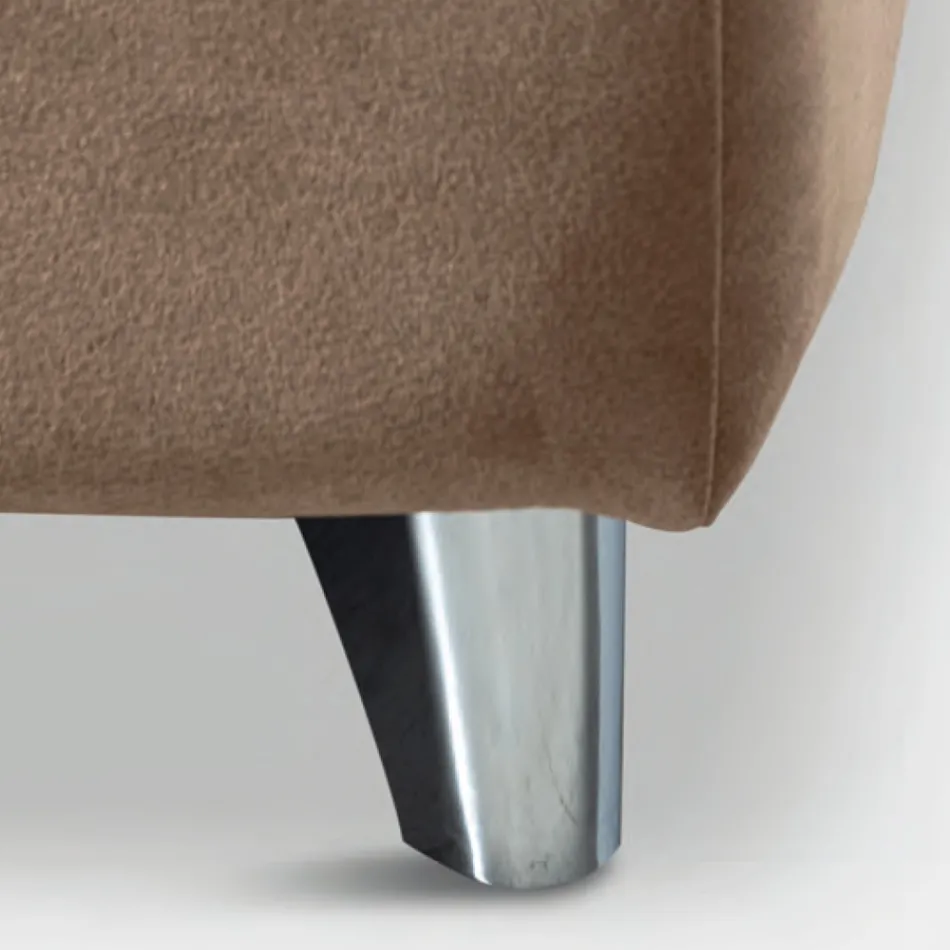 Krevat dopio 160x190 me kokë të lakuar dhe trashësi të rëndësishme - Magie Viadurini