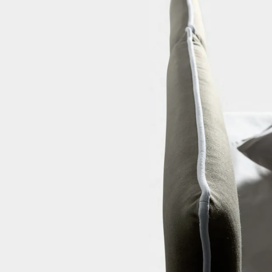 Krevat dopio 160x190 me kokë krevati të ndarë në qendër, Prodhuar në Itali - Celesti Viadurini