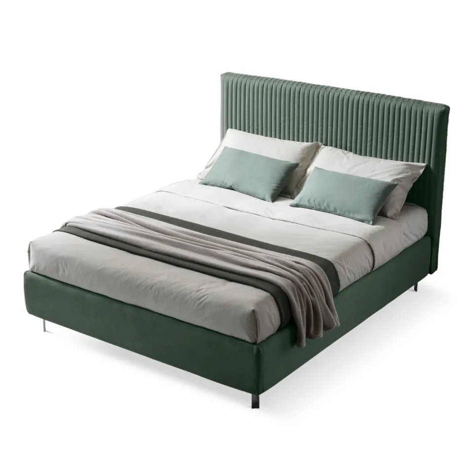 Krevat dopio 160x190 me tegela me brez të ngushtë me shumë vija - Meduse Viadurini