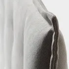 Krevat dopio 160x190 në pëlhurë me kokë krevati me butona Made in Italy - Dreams Viadurini