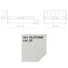 Krevat dopio 160x190 në pëlhurë me kokë krevati me butona Prodhuar në Itali - Dreams Viadurini