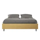 Krevat dopio 160x200 cm i mbuluar me mikrofibër, i prodhuar në Itali - Athlete Viadurini